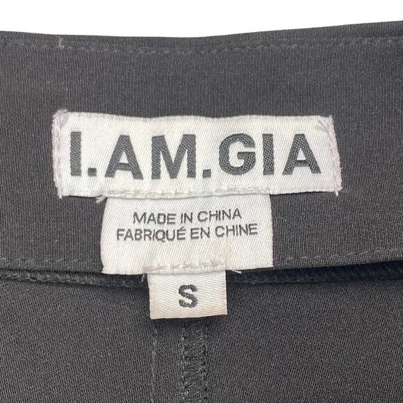 I.AM.GIA High Waisted Reflective Cut Out Front Zip Pant Sz Small - Picture 8 of 9